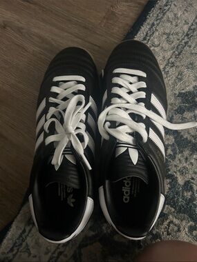 adidas Black and White Classic Soccer-Inspired Sneakers